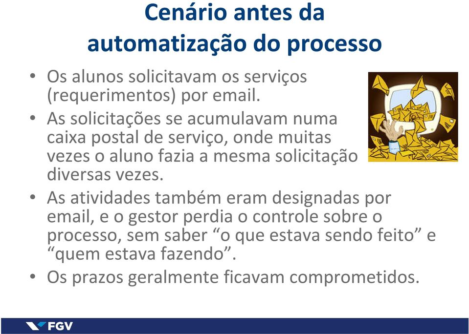 solicitação diversas vezes.