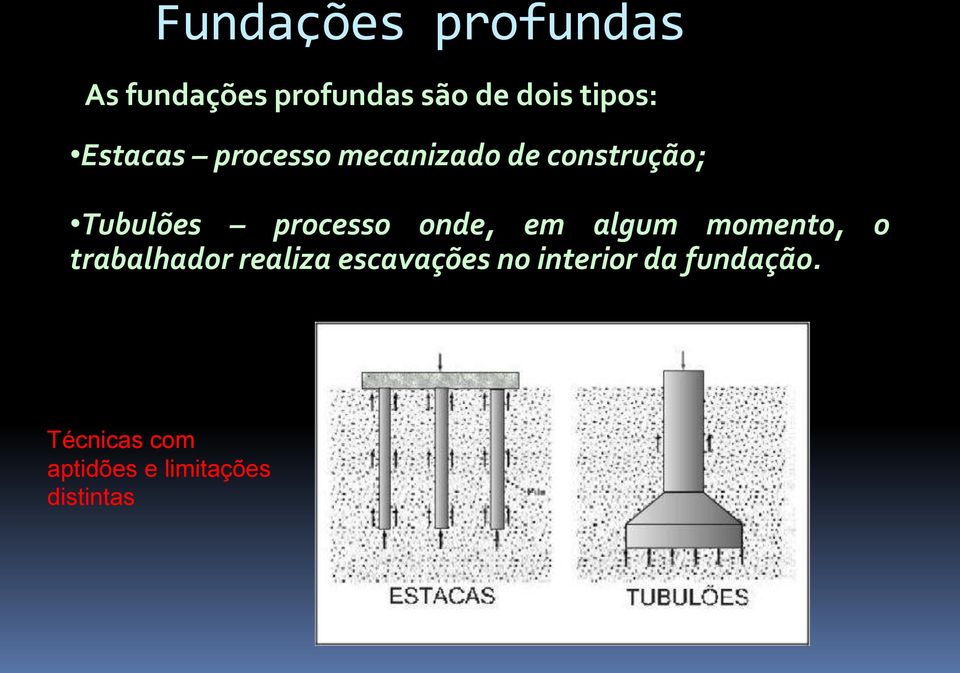 onde, em algum momento, o trabalhador realiza escavações no