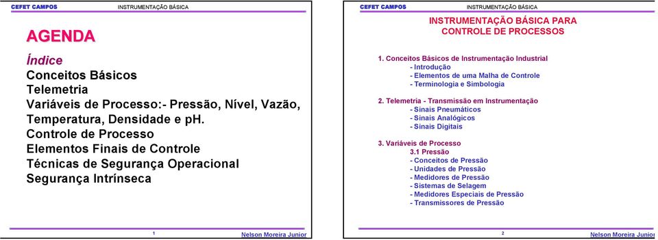 Conceitos Básicos de Instrumentação Industrial - Introdução - Elementos de uma Malha de Controle - Terminologia e Simbologia 2.