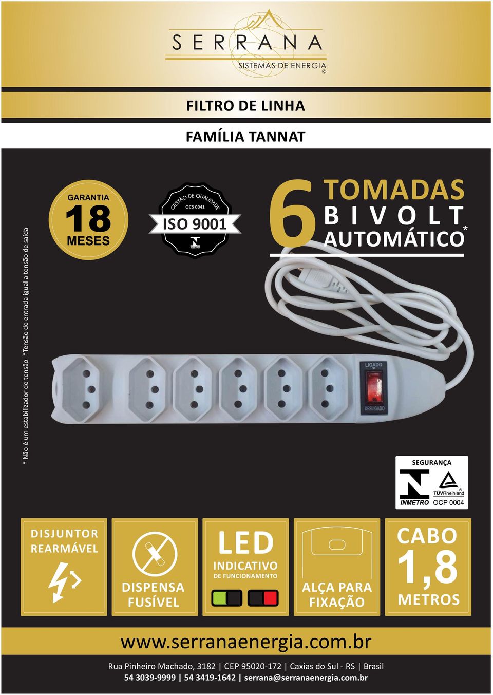 T AUTOMÁTICO * SEGURANÇA TÜVRheinland OCP 0004 REARMÁVEL DISPENSA