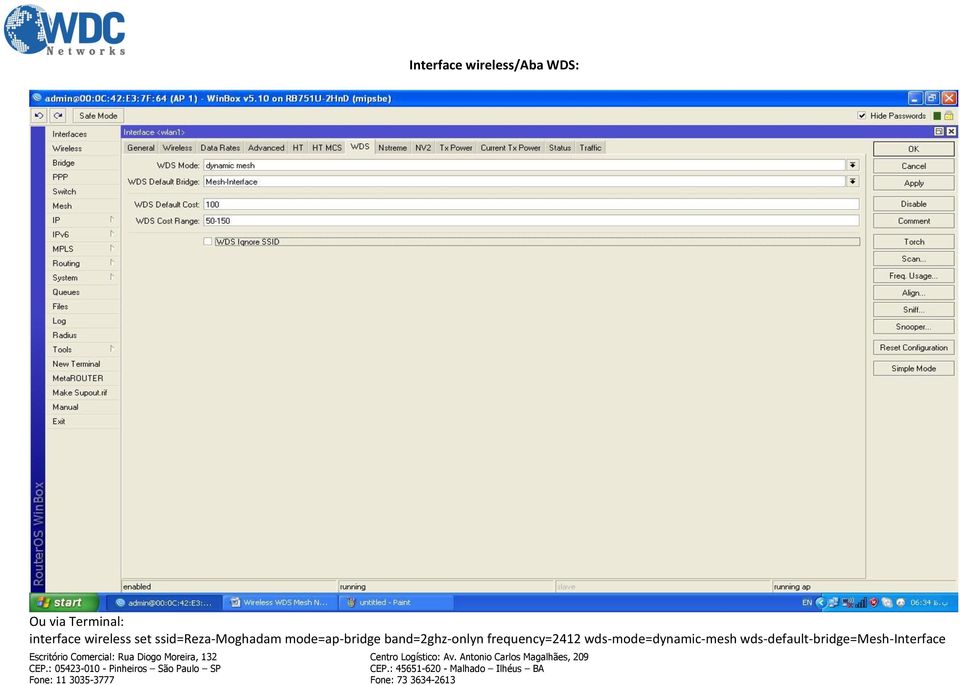 mode=ap-bridge band=2ghz-onlyn frequency=2412