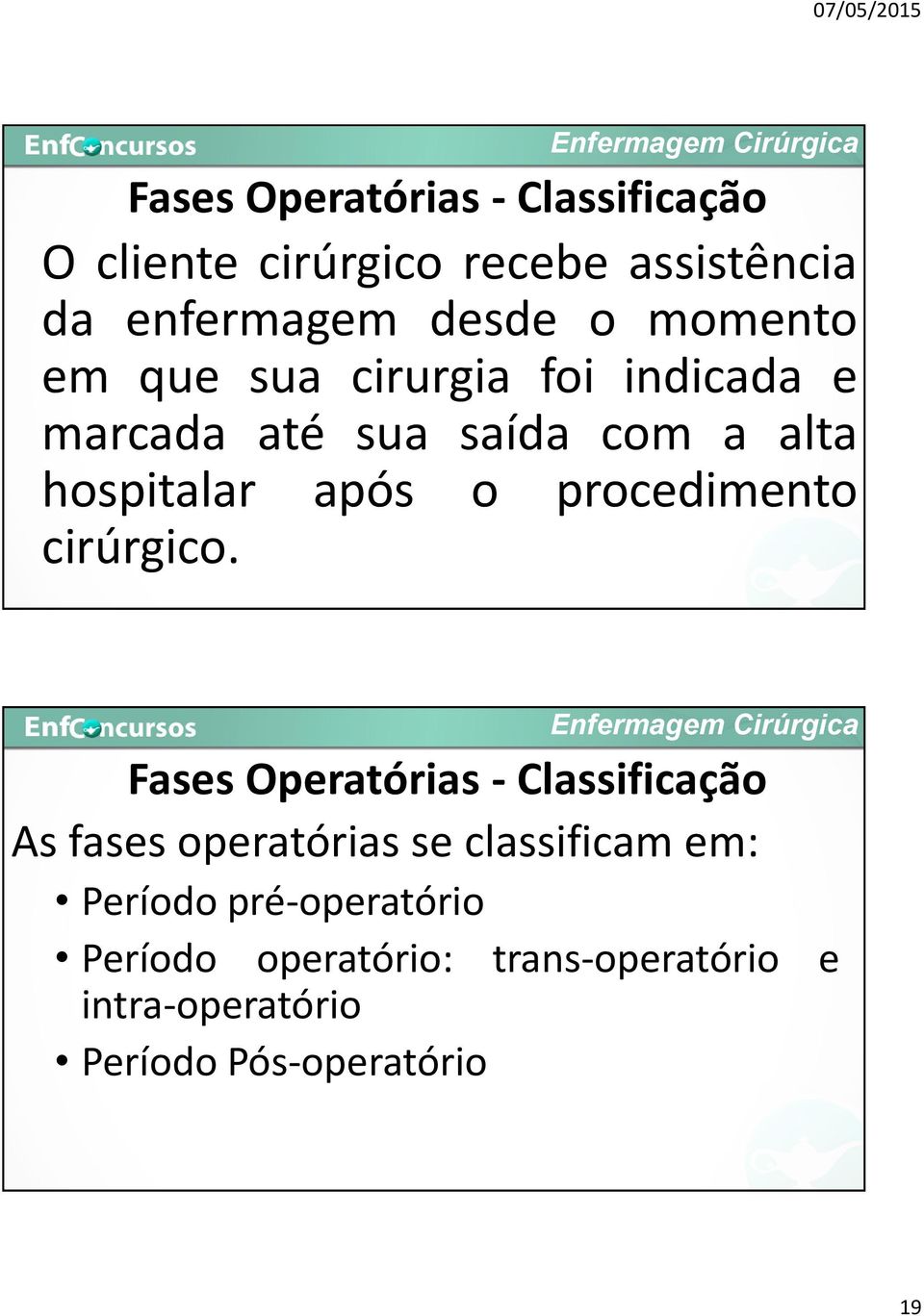 procedimento cirúrgico.