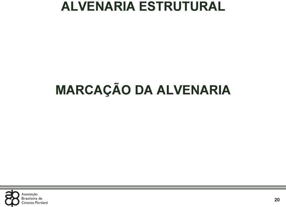 MARCAÇÃO DA