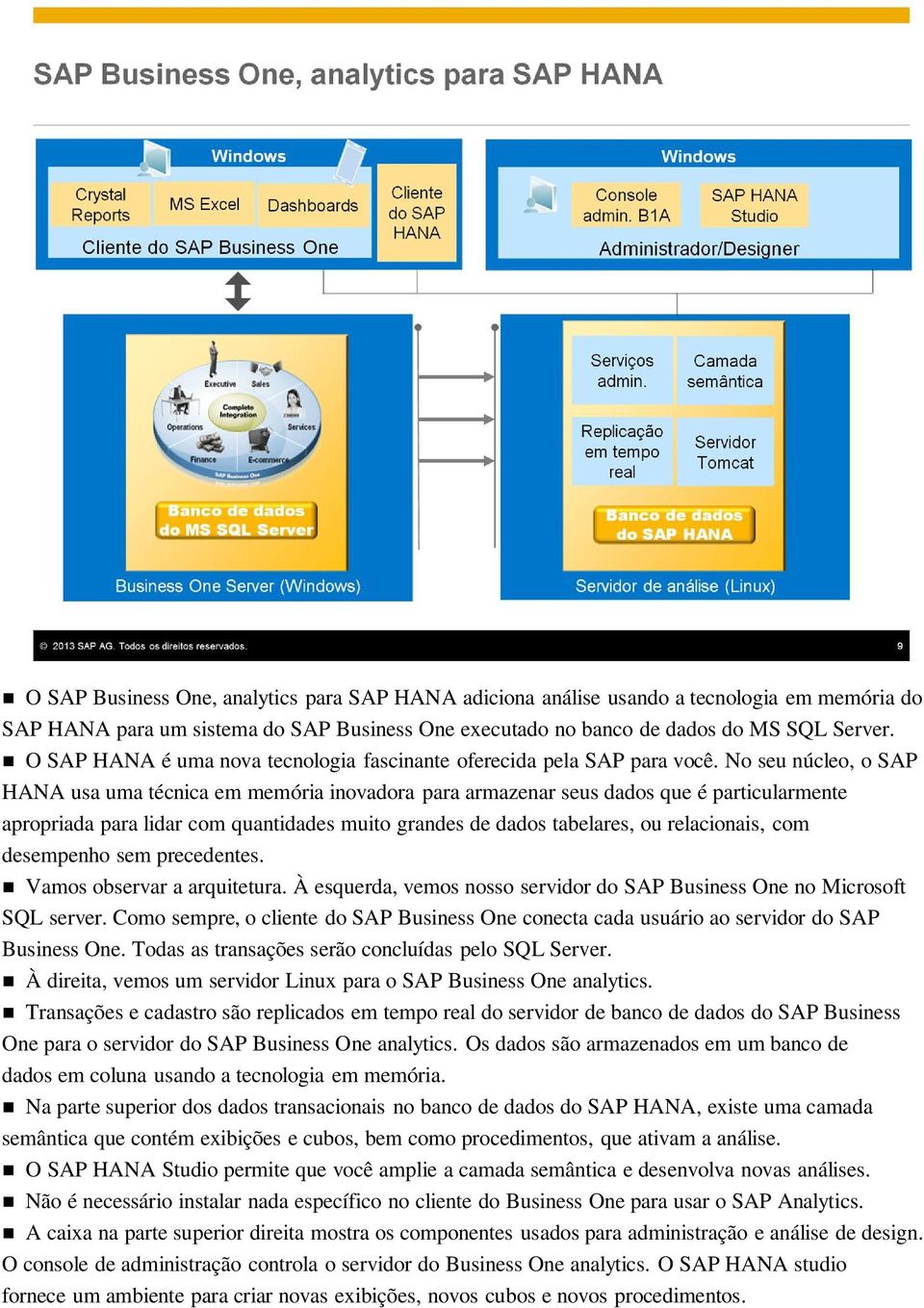 No seu núcleo, o SAP HANA usa uma técnica em memória inovadora para armazenar seus dados que é particularmente apropriada para lidar com quantidades muito grandes de dados tabelares, ou relacionais,