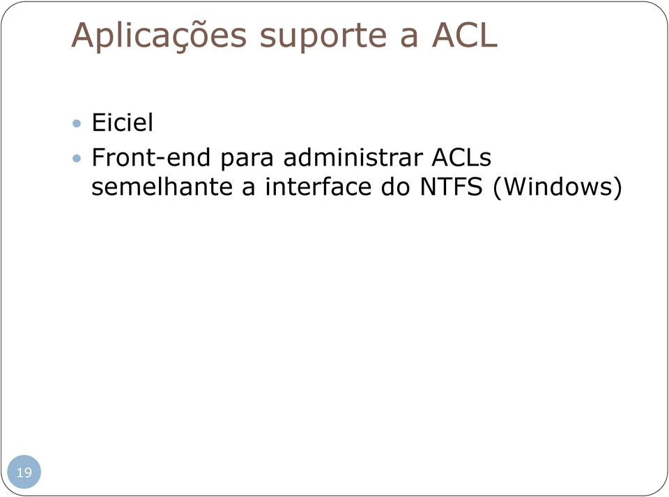 administrar ACLs