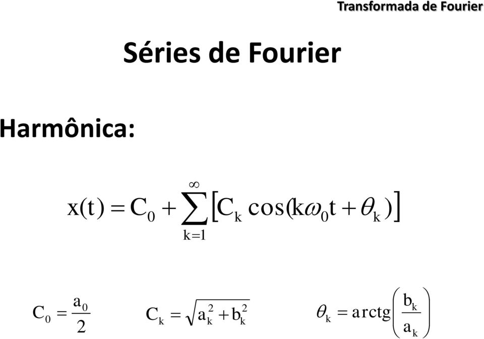 arctg Séries de Fourier