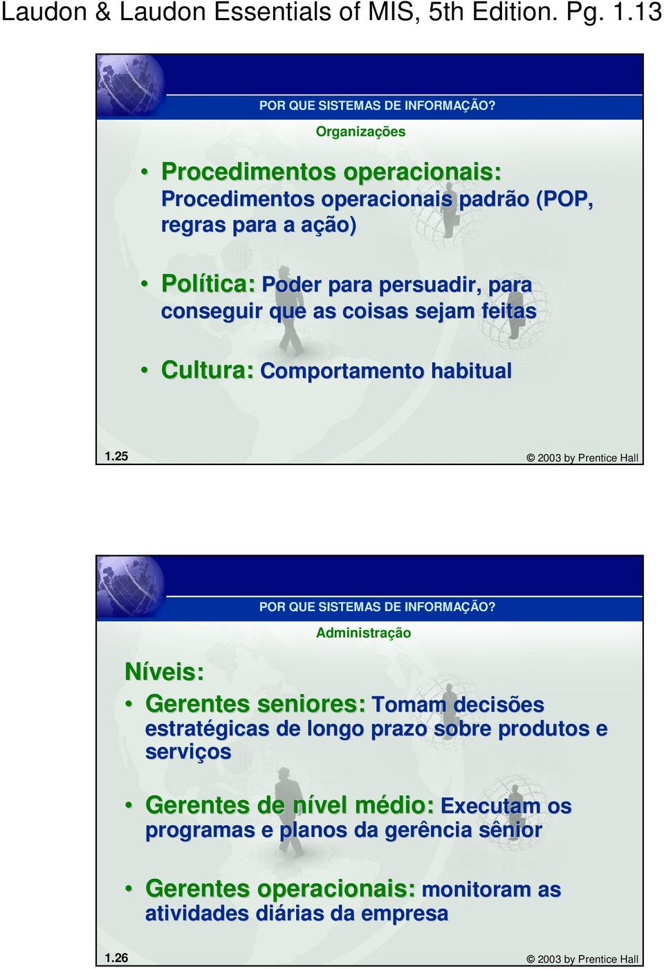 para conseguir que as coisas sejam feitas Cultura: Comportamento habitual 1.