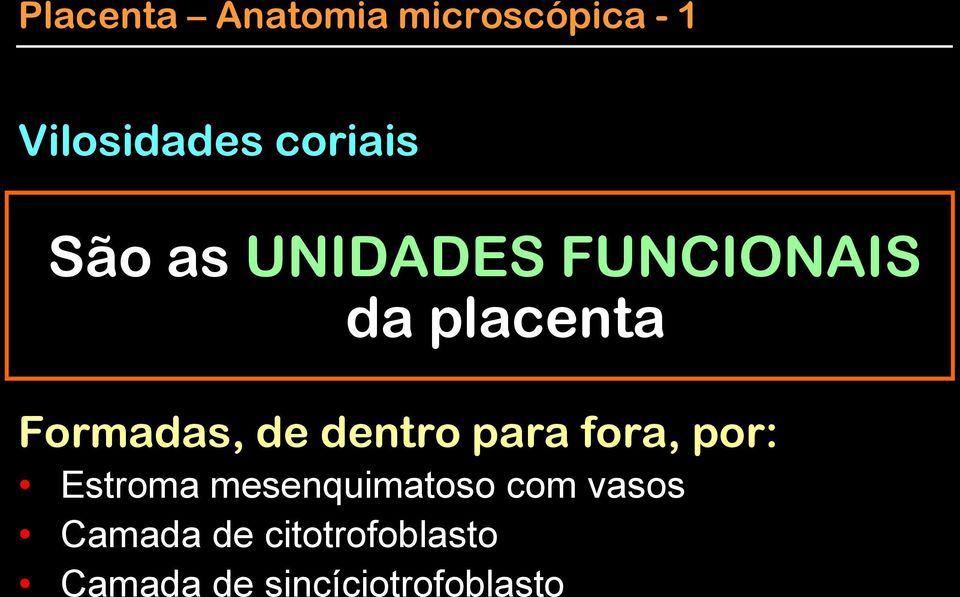 dentro para fora, por: Estroma mesenquimatoso com