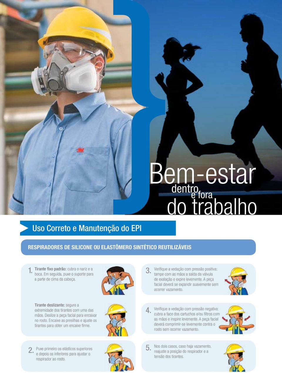 A peça facial deverá se expandir suavemente sem ocorrer vazamento. Tirante deslizante: segure a extremidade dos tirantes com uma das mãos. Deslize a peça facial para encaixar no rosto.