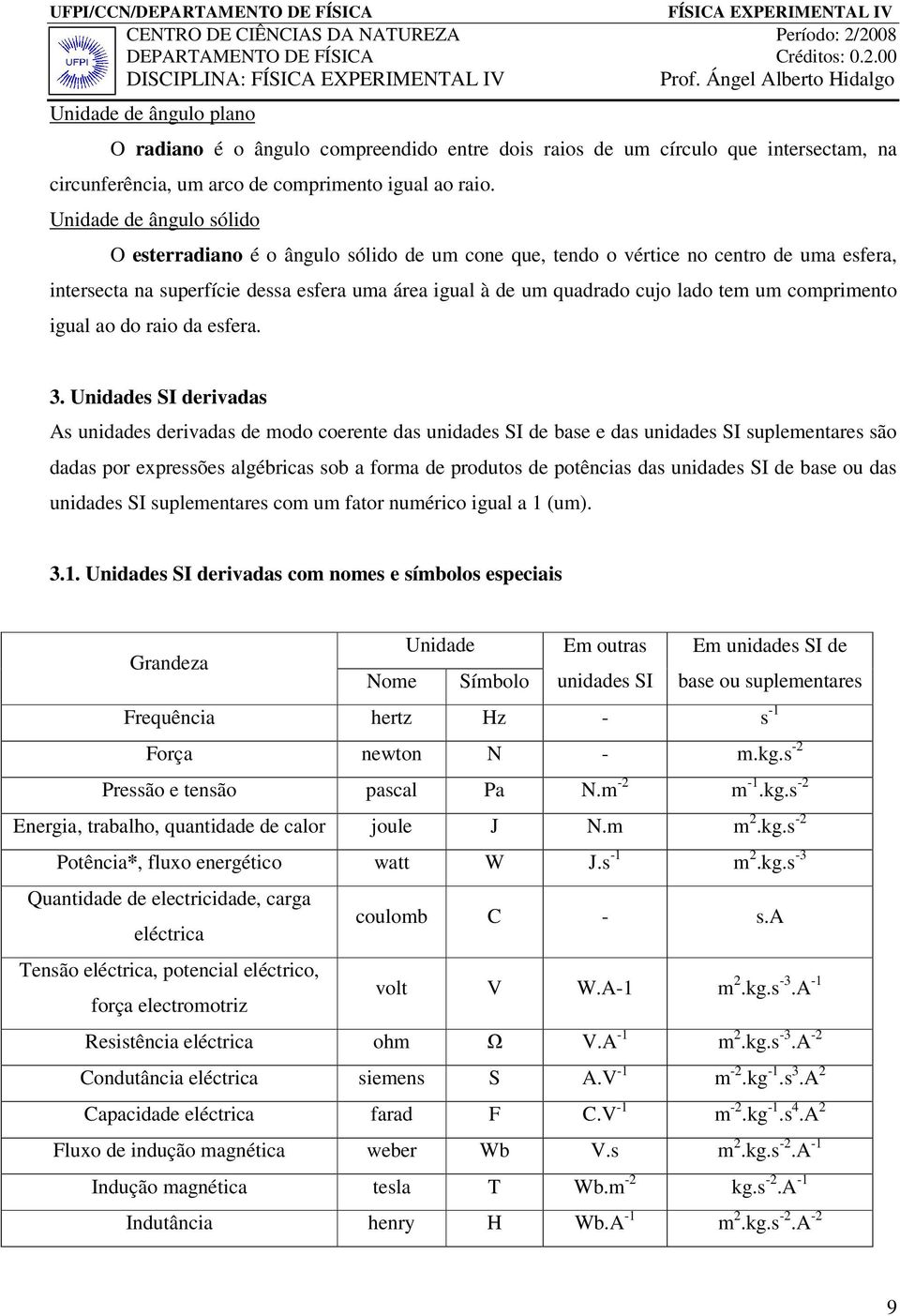 um comprimento igual ao do raio da esfera. 3.