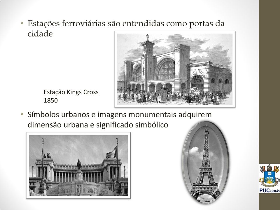 Símbolos urbanos e imagens monumentais