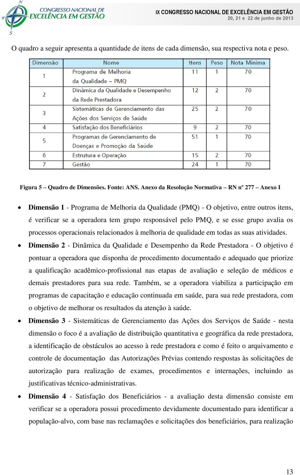 esse grupo avalia os processos operacionais relacionados à melhoria de qualidade em todas as suas atividades.