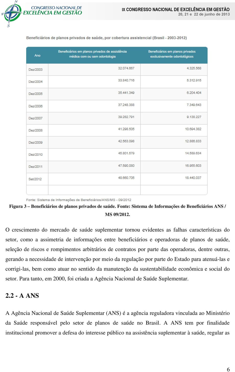 riscos e rompimentos arbitrários de contratos por parte das operadoras, dentre outras, gerando a necessidade de intervenção por meio da regulação por parte do Estado para atenuá-las e corrigi-las,