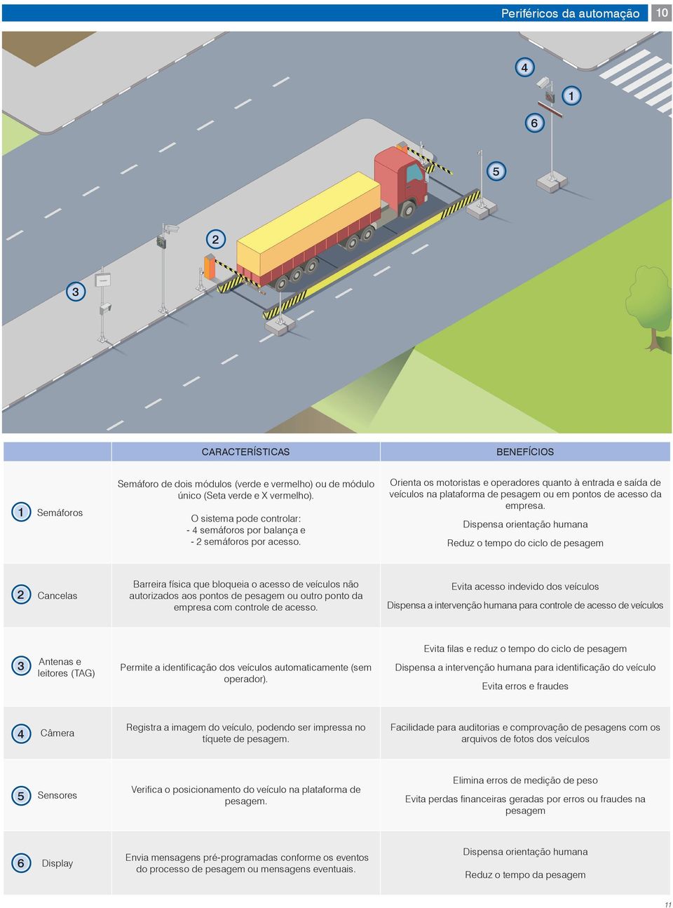 Orienta os motoristas e operadores quanto à entrada e saída de veículos na plataforma de pesagem ou em pontos de acesso da empresa.