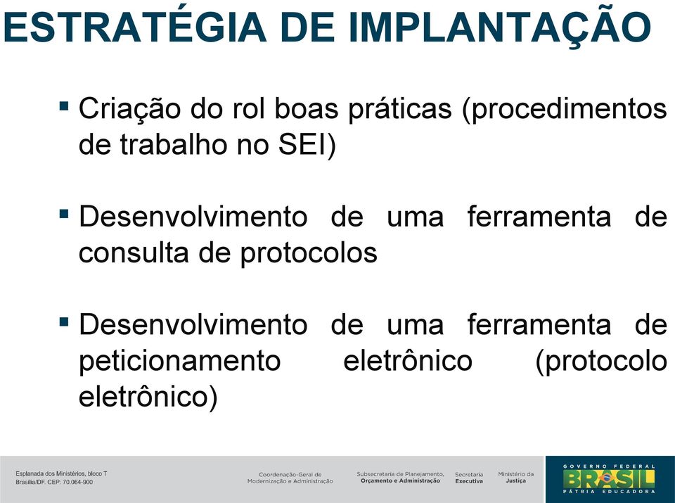 ferramenta de consulta de protocolos Desenvolvimento de