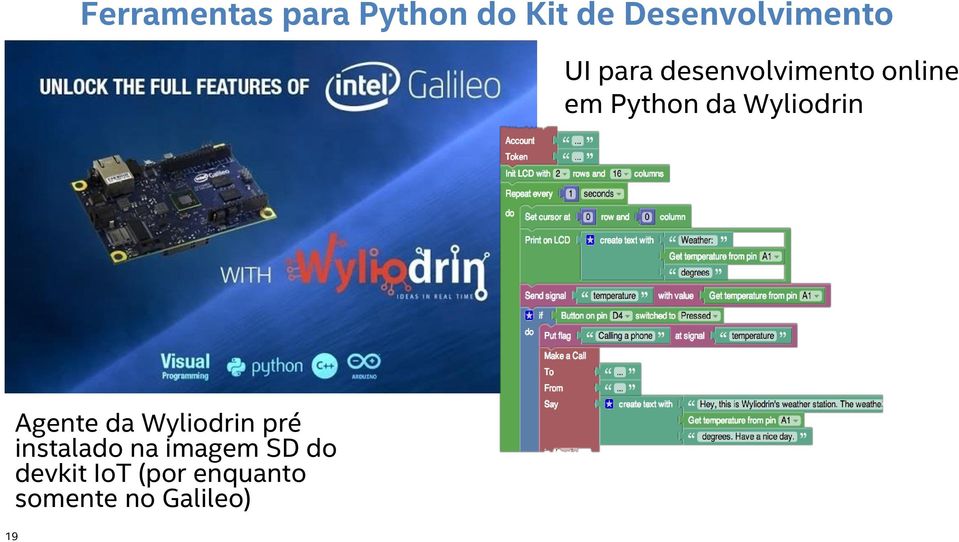 UI para desenvolvimento online em Python da Wyliodrin 19 Agente da