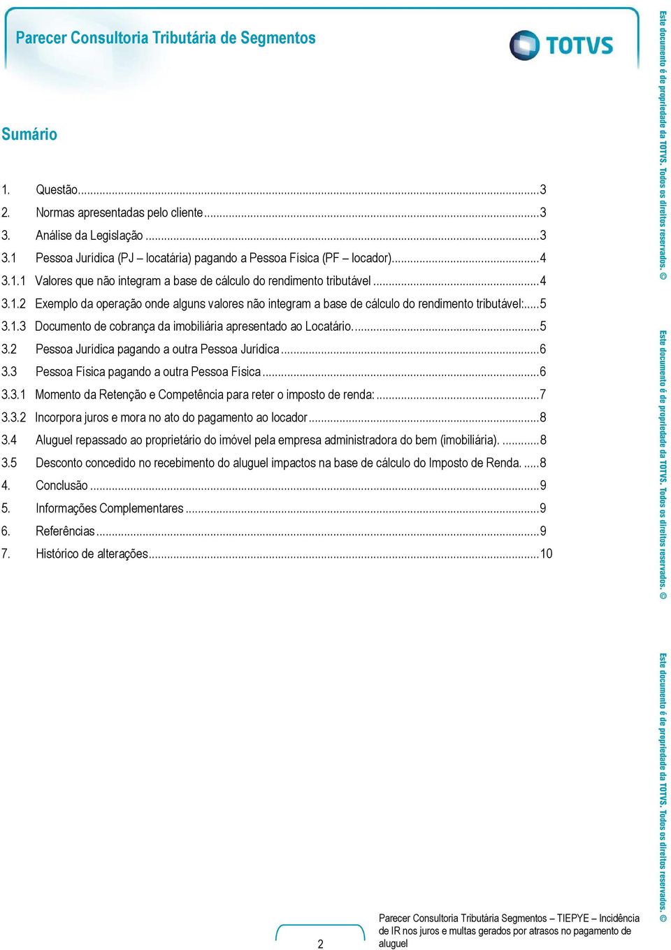 .. 6 3.3 Pessoa Física pagando a outra Pessoa Física... 6 3.3.1 Momento da Retenção e Competência para reter o imposto de renda:... 7 3.3.2 Incorpora juros e mora no ato do pagamento ao locador... 8 3.