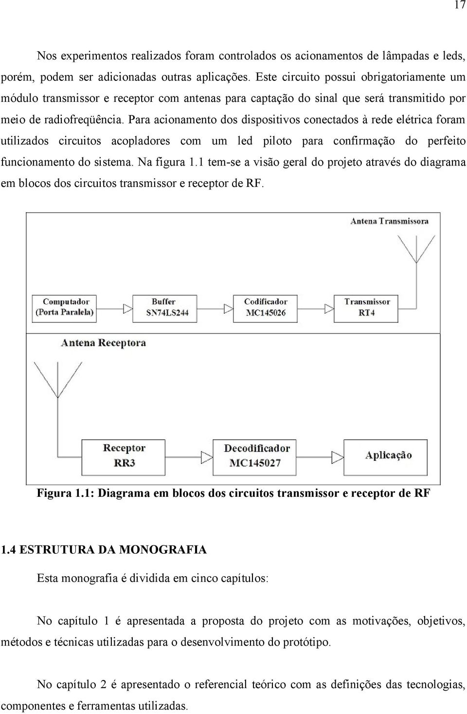 Para acionamento dos dispositivos conectados à rede elétrica foram utilizados circuitos acopladores com um led piloto para confirmação do perfeito funcionamento do sistema. Na figura 1.