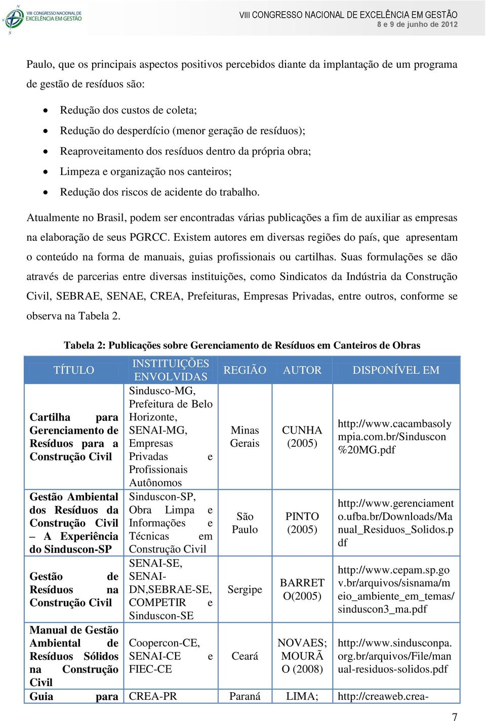 Atualmente no Brasil, podem ser encontradas várias publicações a fim de auxiliar as empresas na elaboração de seus PGRCC.