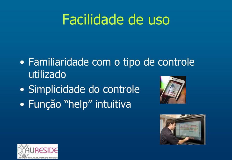 controle utilizado