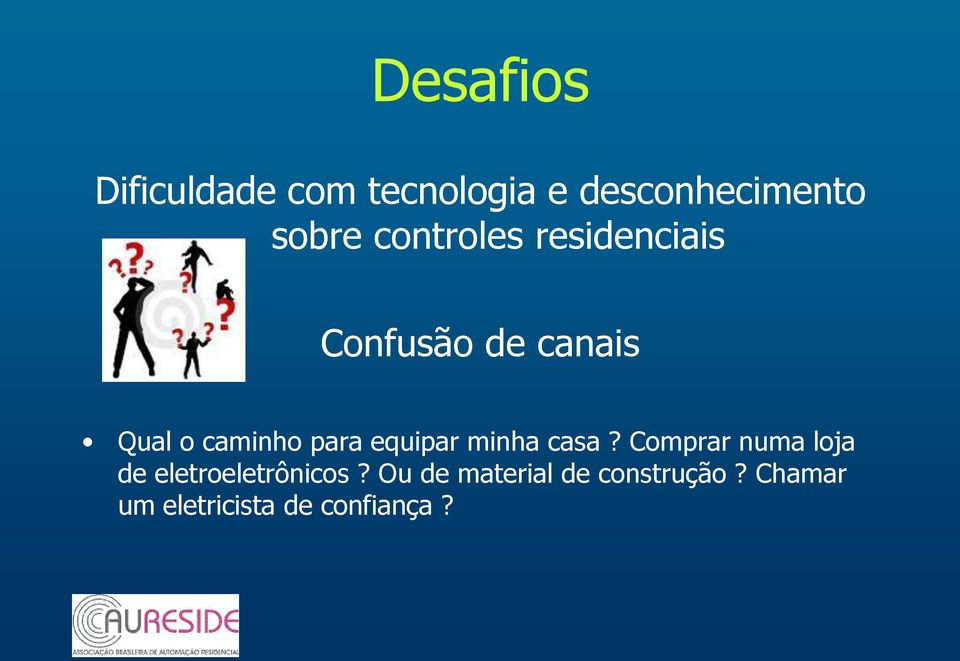 equipar minha casa? Comprar numa loja de eletroeletrônicos?