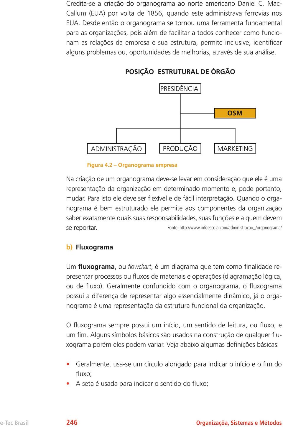 identificar alguns problemas ou, oportunidades de melhorias, através de sua análise. POSIÇÃO ESTRUTURAL DE ÓRGÃO Figura 4.