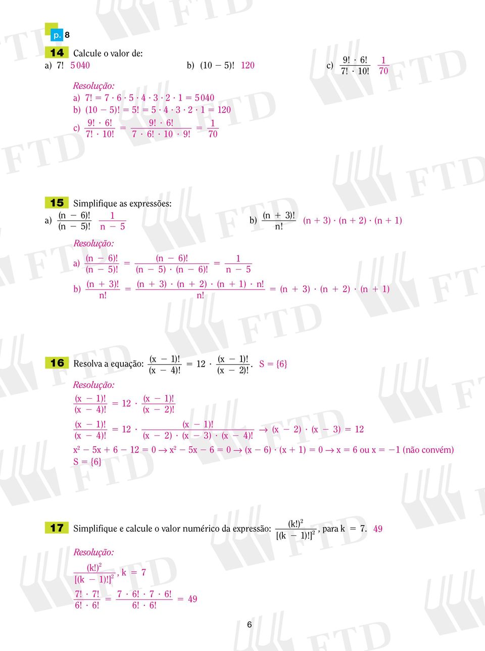 ( x )!. S {6} (x )! (x )!? (x 4)! (x )! (x )! (x )!? (x )? (x ) (x 4)! (x )? (x )? (x 4)! x x 6 0 x x 6 0 (x 6)?