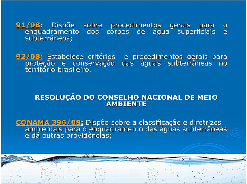 subterrâneas no território rio brasileiro.