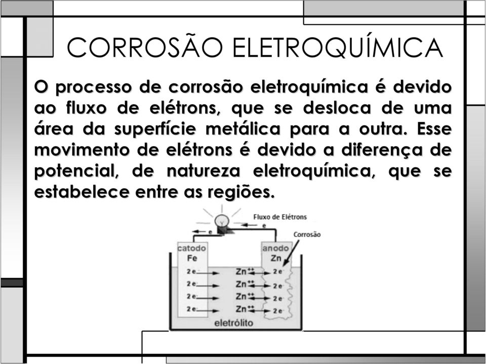 metálica para a outra.