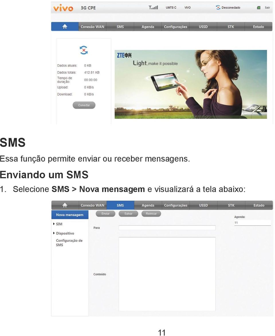 Enviando um SMS 1.