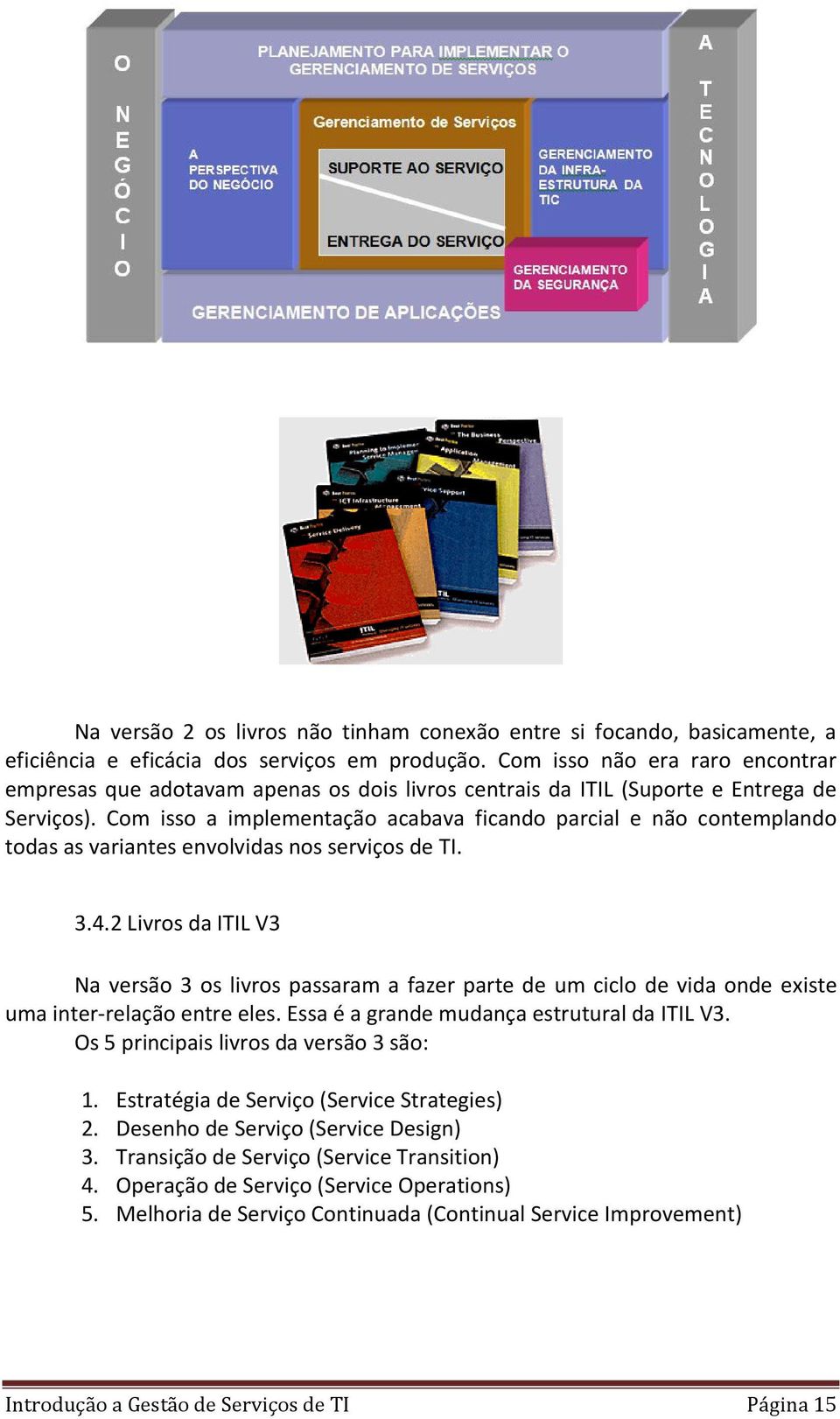 Com isso a implementação acabava ficando parcial e não contemplando todas as variantes envolvidas nos serviços de TI. 3.4.