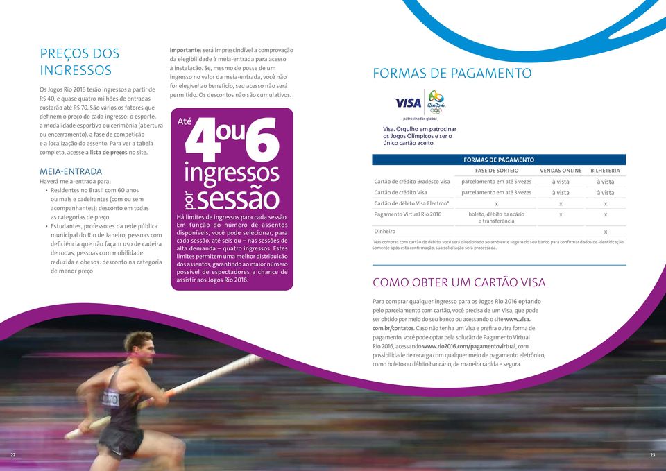 encerramento. Seus ingressos serão entregues via SEDEX (serviço dos Correios) a partir de maio de 2016 e todos os ingressos adquiridos em uma mesma conta serão enviados ao mesmo tempo.