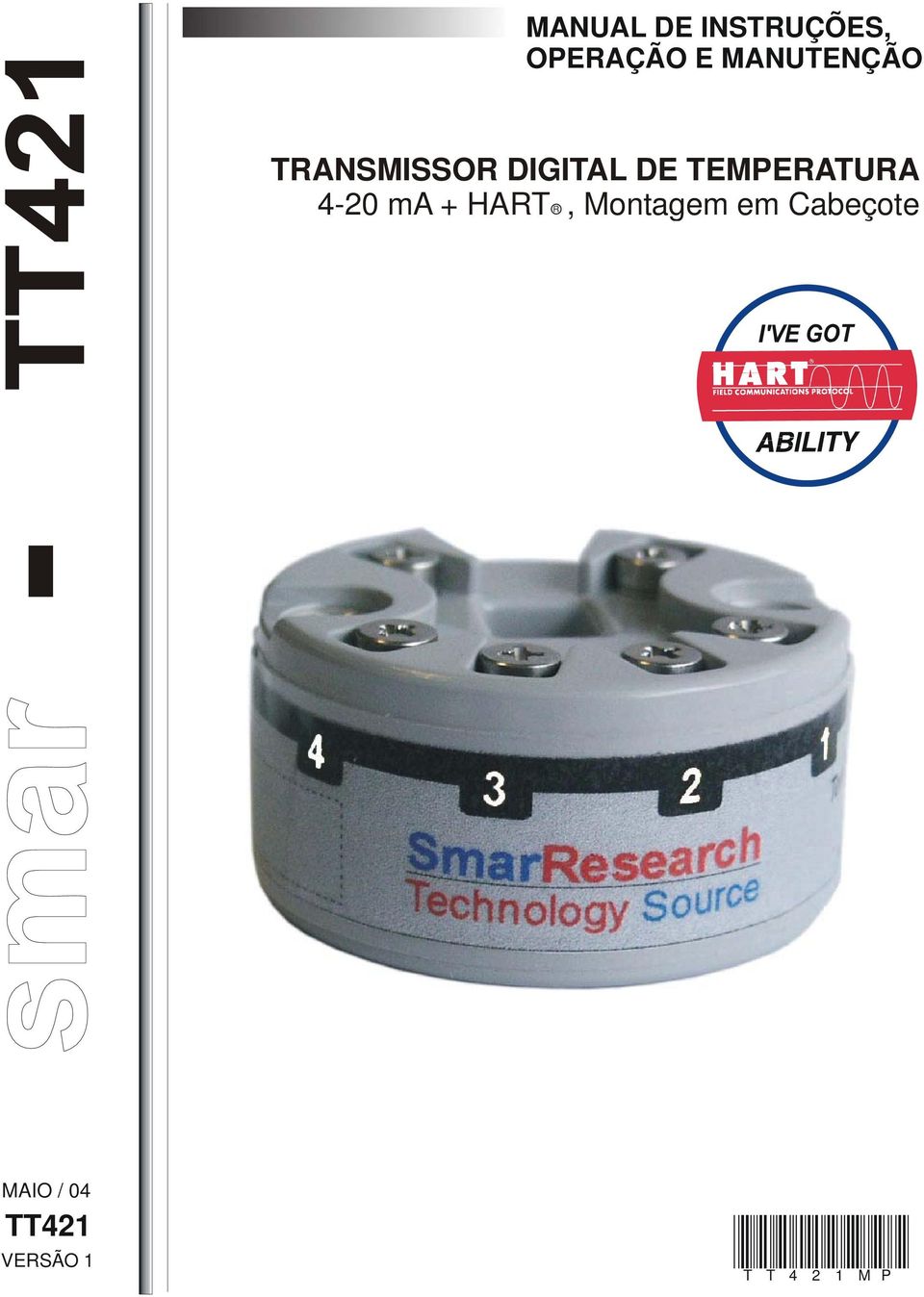 TEMPERATURA 4-20 ma + HART R, Montagem