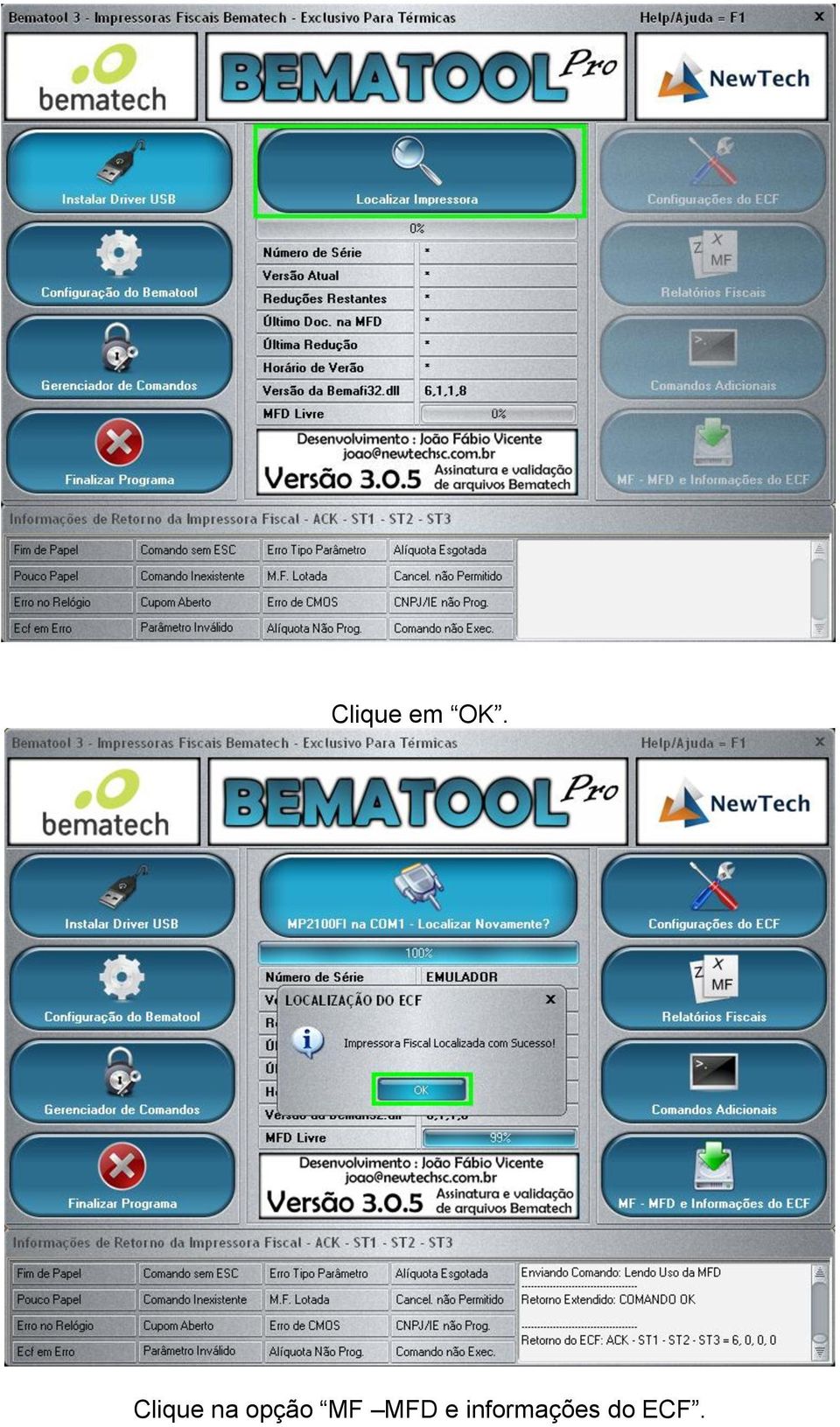 opção MF MFD e