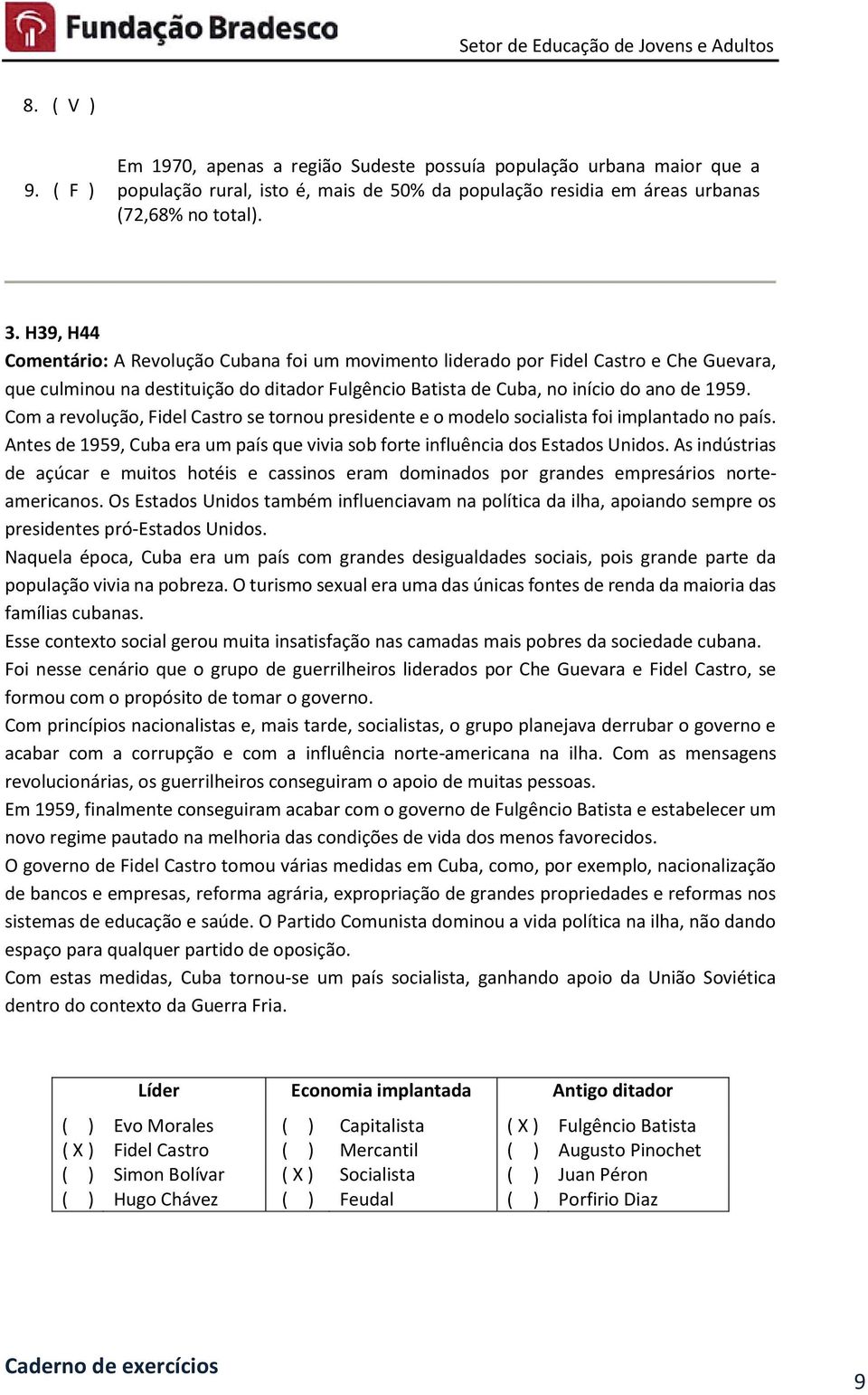 Com a revolução, Fidel Castro se tornou presidente e o modelo socialista foi implantado no país. Antes de 1959, Cuba era um país que vivia sob forte influência dos Estados Unidos.