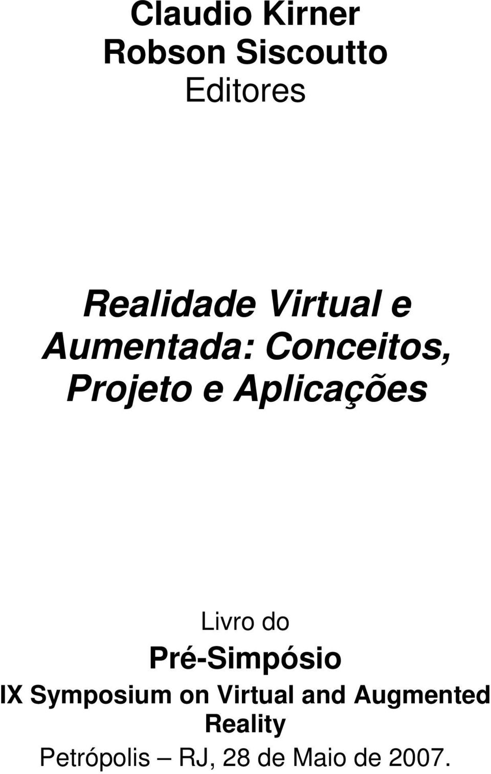 Aplicações Livro do Pré-Simpósio IX Symposium on