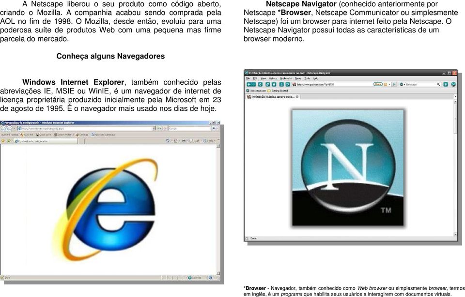 Netscape Navigator (conhecido anteriormente por Netscape *Browser, Netscape Communicator ou simplesmente Netscape) foi um browser para internet feito pela Netscape.