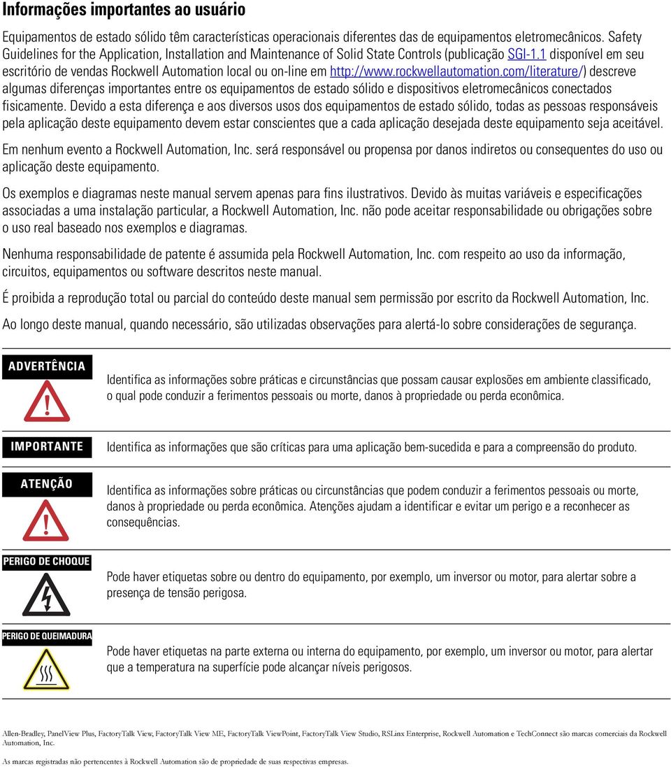 1 disponível em seu escritório de vendas Rockwell Automation local ou on-line em http://www.rockwellautomation.