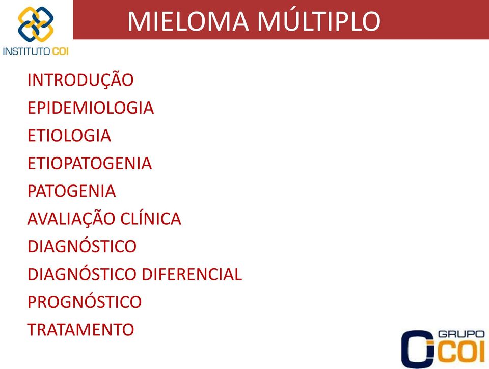 PATOGENIA AVALIAÇÃO CLÍNICA