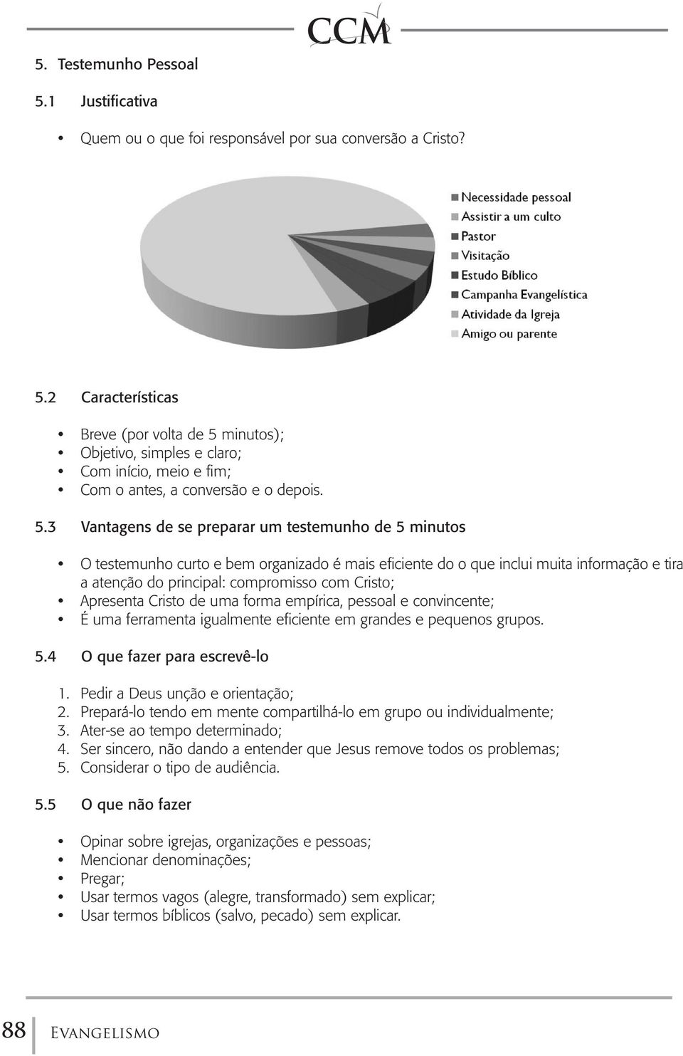 Apresenta Cristo de uma forma empírica, pessoal e convincente; É uma ferramenta igualmente eficiente em grandes e pequenos grupos. 5.4 O que fazer para escrevê-lo 1.