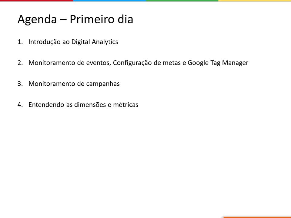 Monitoramento de eventos, Configuração de metas