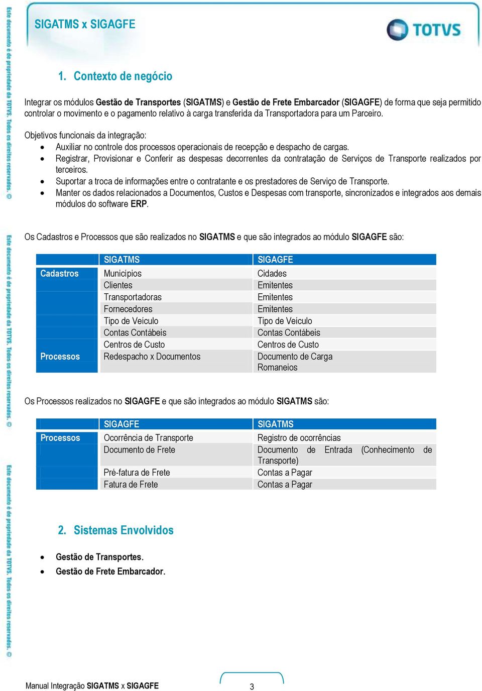 Registrar, Provisionar e Conferir as despesas decorrentes da contratação de Serviços de Transporte realizados por terceiros.