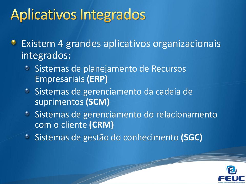 gerenciamento da cadeia de suprimentos (SCM) Sistemas de