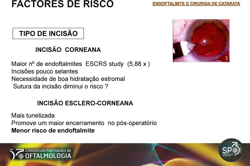 Sutura da incisão diminui o risco?