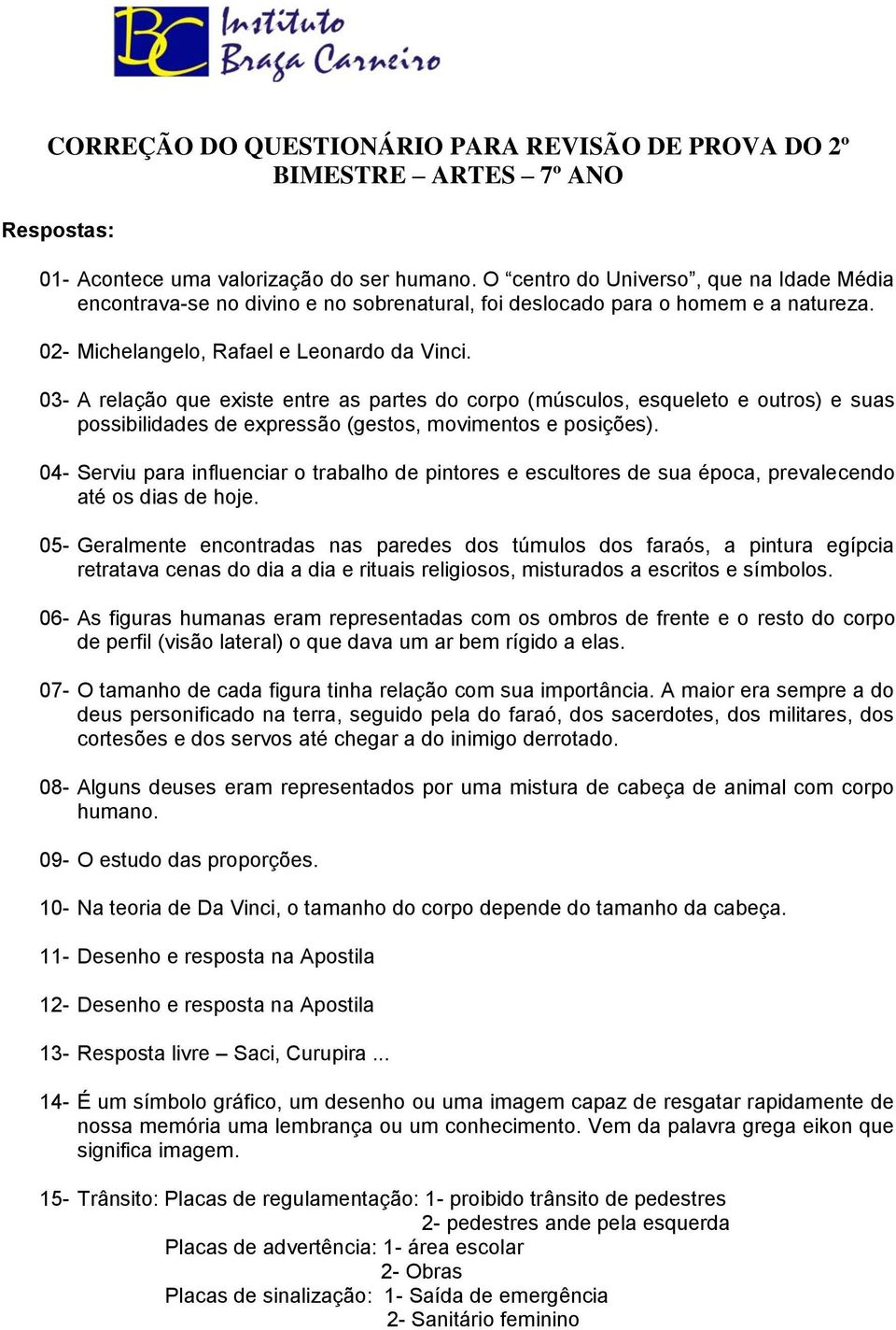 04- Serviu para influenciar o trabalho de pintores e escultores de sua época, prevalecendo até os dias de hoje.