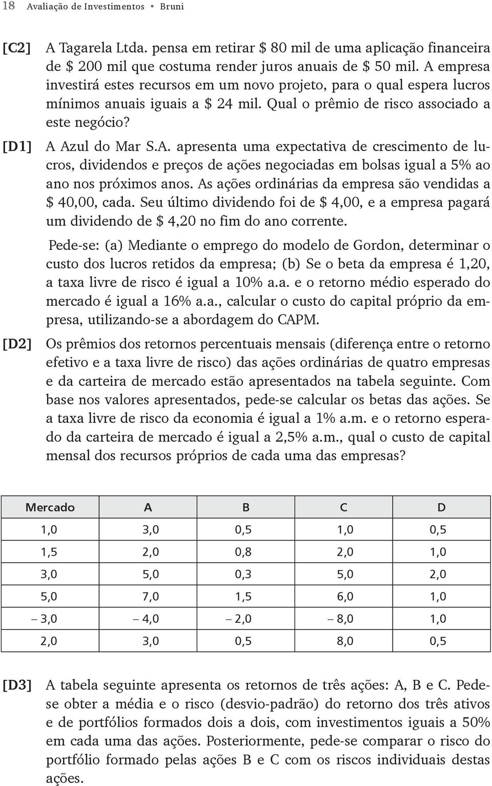 As ações ordinárias da empresa são vendidas a $ 40,00, cada. Seu último dividendo foi de $ 4,00, e a empresa pagará um dividendo de $ 4,20 no fim do ano corrente.