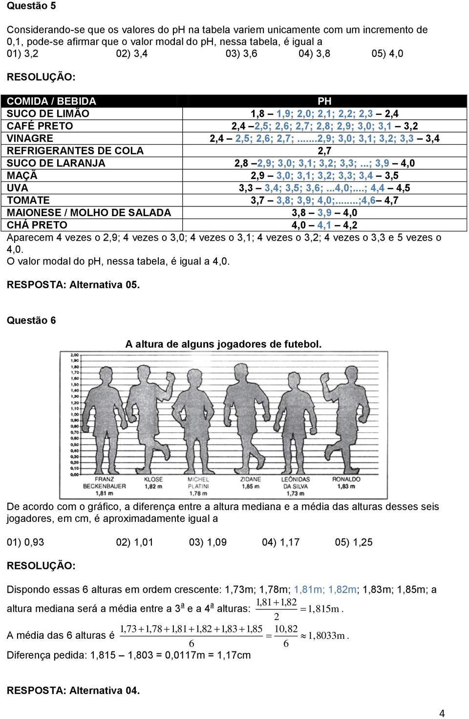 UVA,,4;,5;,6; 4,0;; 4,4 4,5 TOMATE,7,8;,9; 4,0;;4,6 4,7 MAIONESE / MOLHO DE SALADA,8,9 4,0 CHÁ PRETO 4,0 4, 4, Aparecem 4 vezes o,9; 4 vezes o,0; 4 vezes o,; 4 vezes o,; 4 vezes o, e 5 vezes o 4,0 O