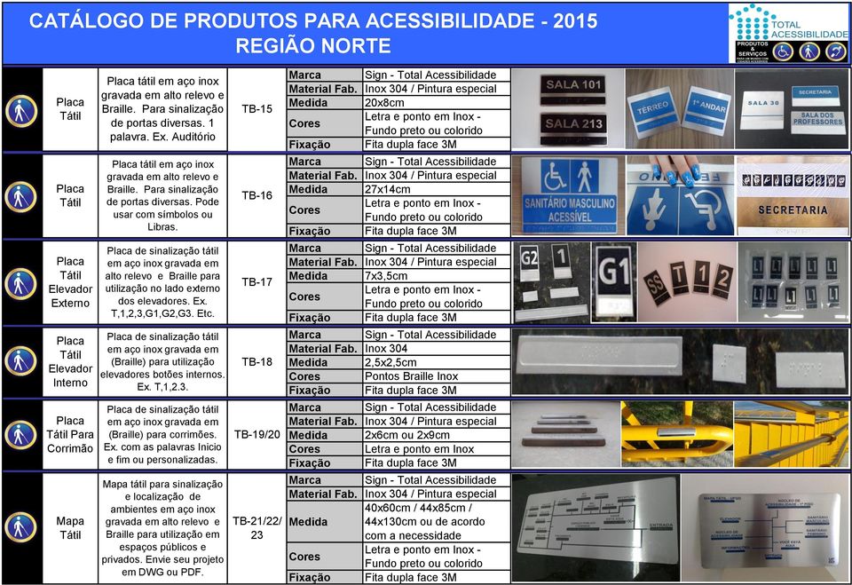 T,1,2,3,G1,G2,G3. Etc. de sinalização tátil em aço inox gravada em (Braille) para utilização elevadores botões internos. Ex. T,1,2.3. de sinalização tátil em aço inox gravada em (Braille) para corrimões.