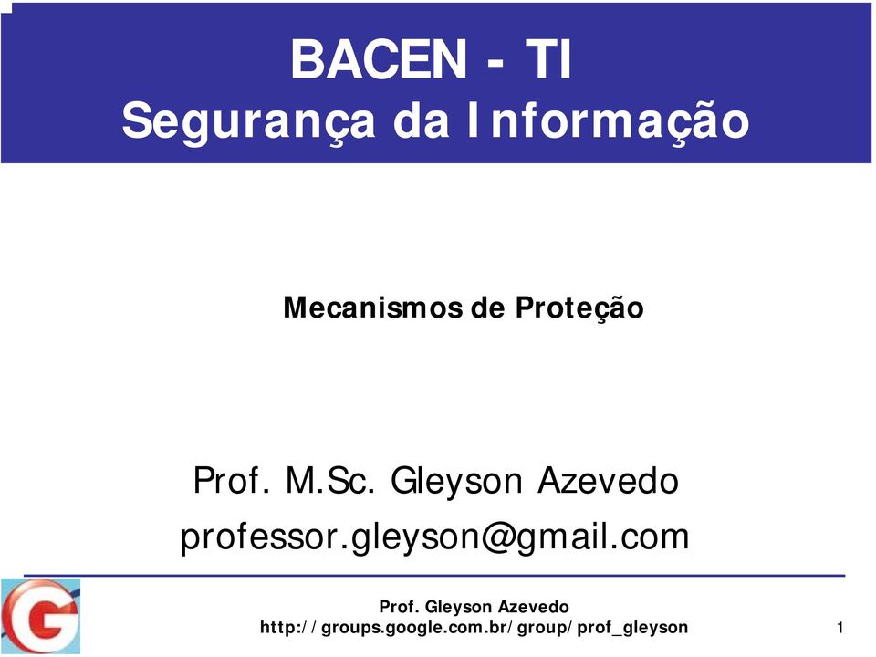 Gleyson Azevedo professor.gleyson@gmail.