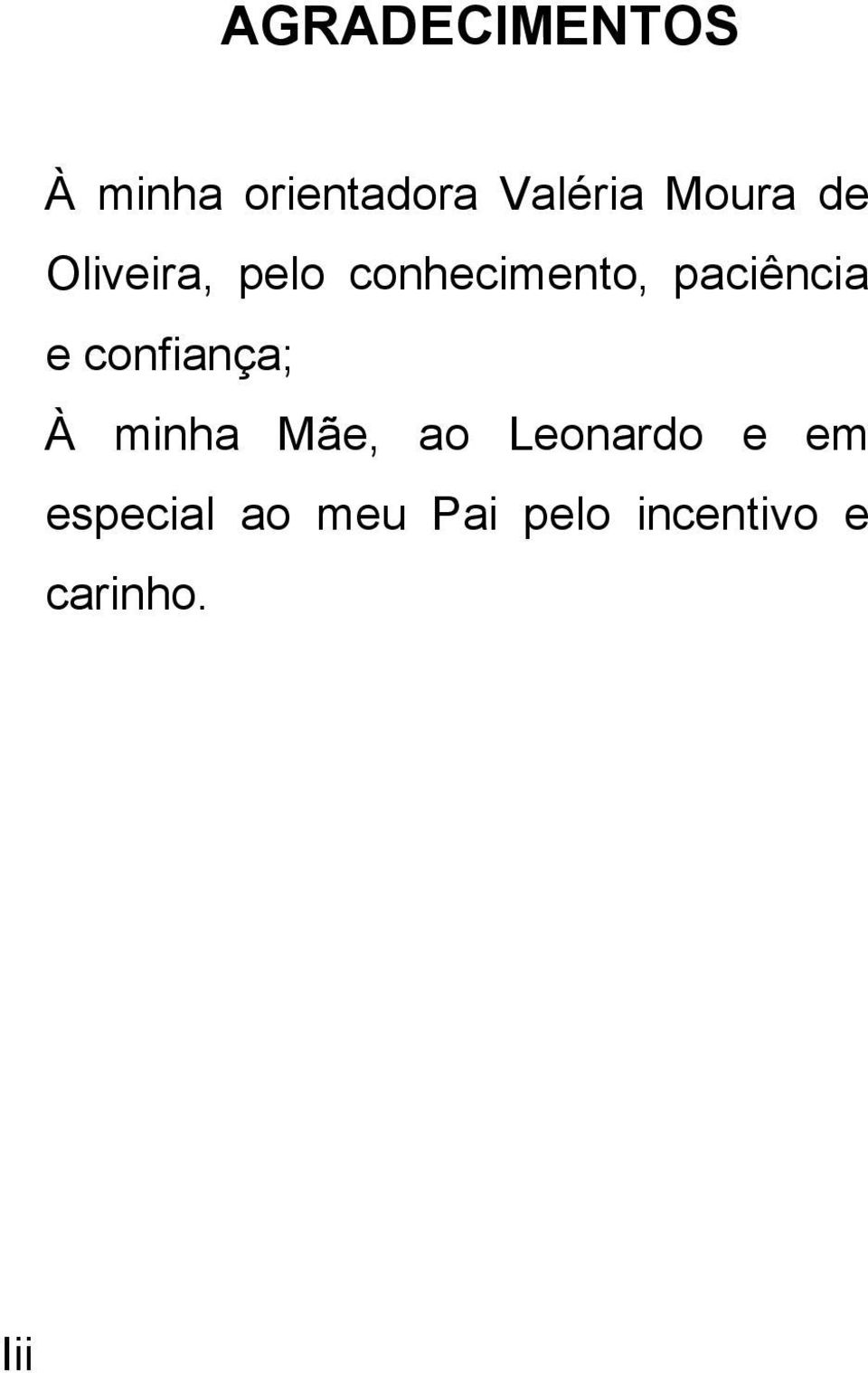 paciência e confiança; À minha Mãe, ao